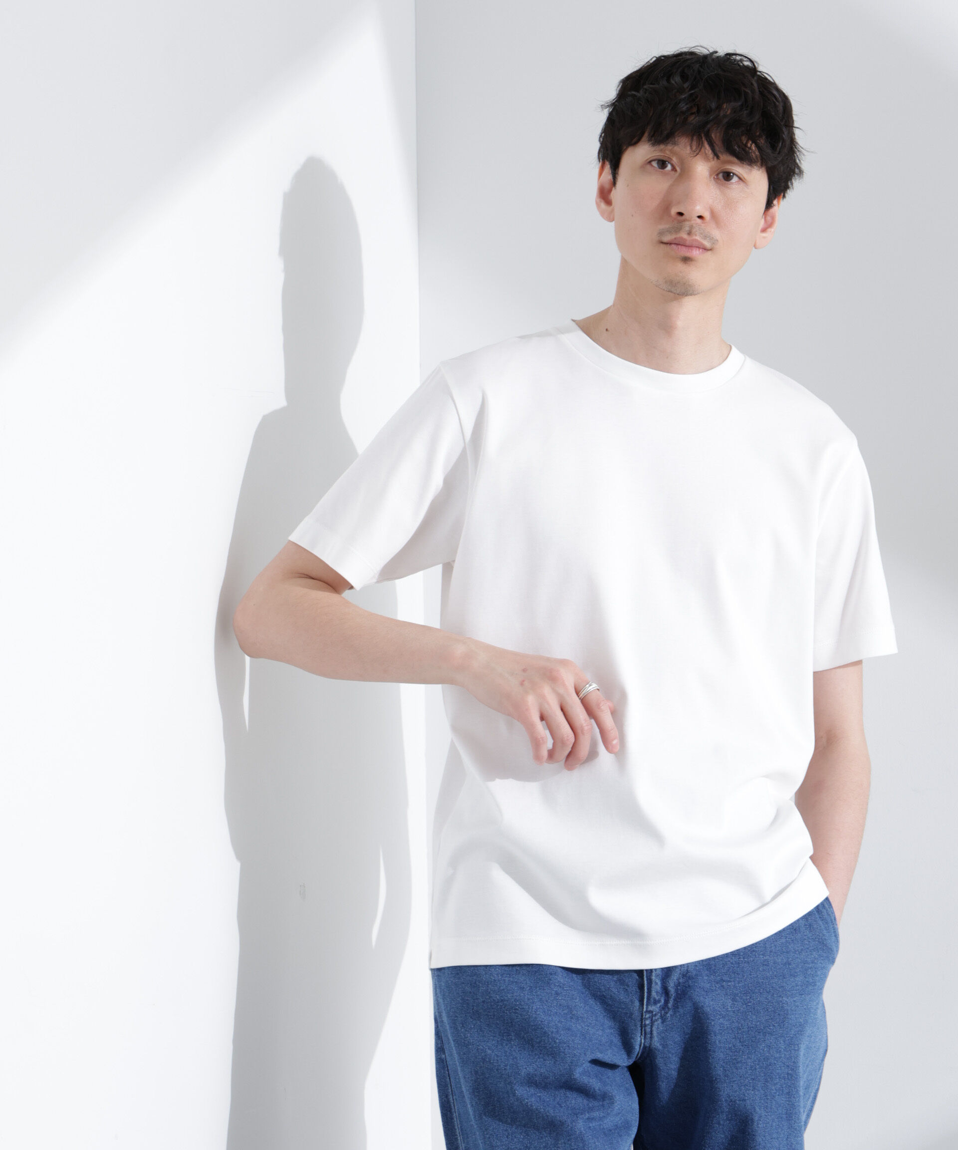  「アンチスメル クルーネックTシャツ 半袖」|Tシャツ・カットソー|ホワイト