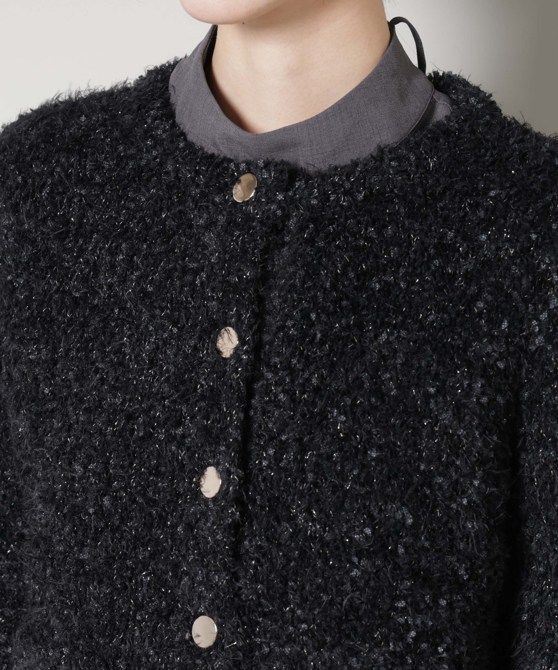 nano･universe「チュールシャギークルーネックニットカーディガン」|ニット・セーター|