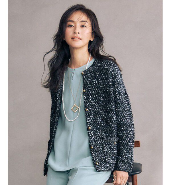 自由区「【セットアップ対応・洗える】トリアセダブルクロス ブラウス」|シャツ・ブラウス|メンソール系