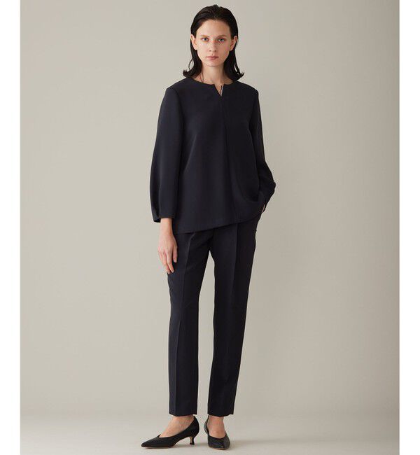 自由区「【セットアップ対応・洗える】トリアセダブルクロス ブラウス」|シャツ・ブラウス|