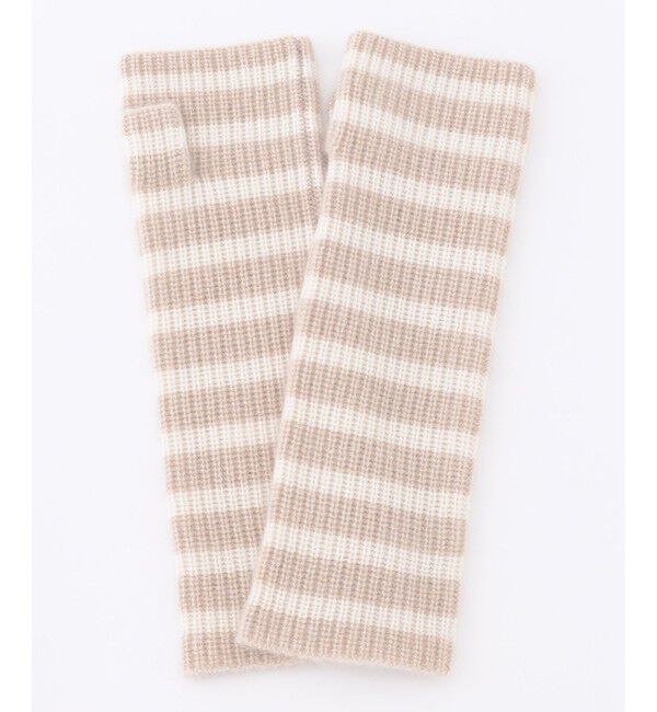 23区「ピュアカシミヤ アーム ウォーマー」|手袋|ベージュ系1