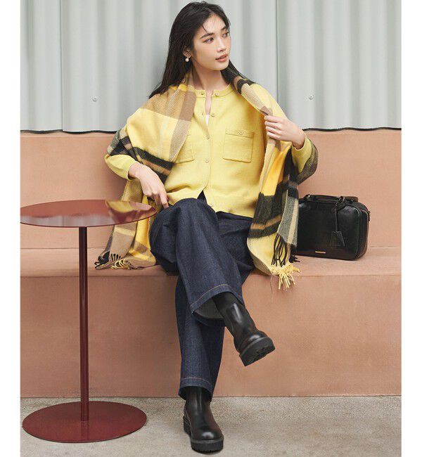 23区「【VERY掲載】カシミヤ チェック ストール」|ストール|