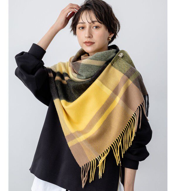 23区「【VERY掲載】カシミヤ チェック ストール」|ストール|