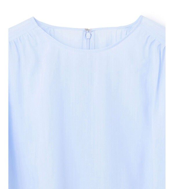 BEIGE,「【洗える】PAULINE / タックギャザーリネンボリュームブラウス」|シャツ・ブラウス|