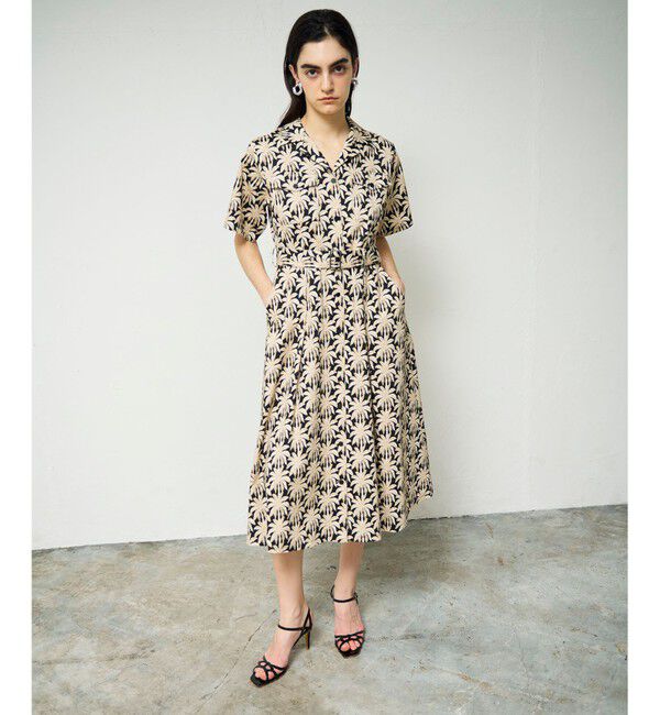 Grace Class「パームモチーフシャツワンピース」|ワンピース|