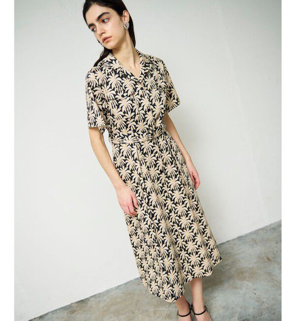 Grace Class「パームモチーフシャツワンピース」|ワンピース|