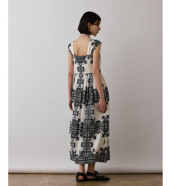 GRACE CONTINENTAL「フレームジャガードドレス」|ワンピース|