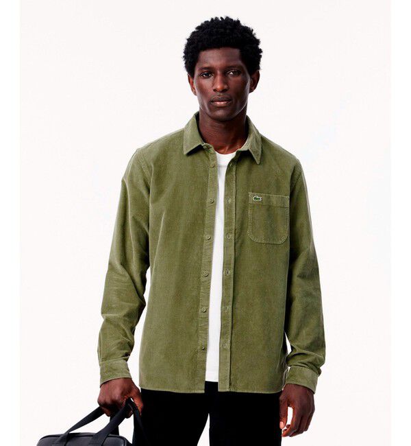 LACOSTE「エッセンシャルコーデュロイシャツ」|シャツ・ブラウス|