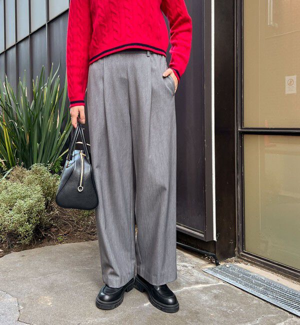 NOLLEY'S「ウォッシャブル裏起毛イージーワイドパンツ」|その他|