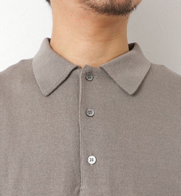 NOLLEY'S goodman「14G成型 ウォッシャブル NSN長袖ポロニット 25AW」|ニット・セーター|