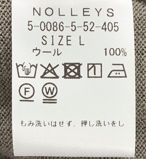 NOLLEY'S goodman「14G成型 ウォッシャブル NSN長袖ポロニット 25AW」|ニット・セーター|