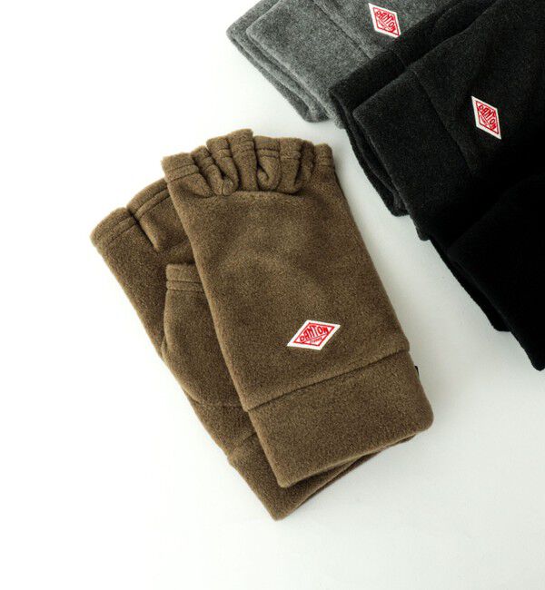 NOLLEY'S goodman「【DANTON/ダントン】FLEECE FINGERLESS GLOVES DT-H0305」|手袋|カーキ
