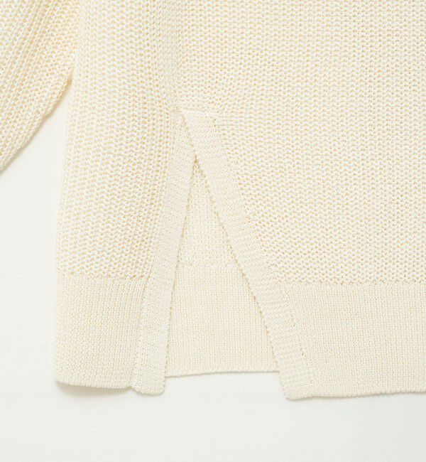 NOLLEY'S sophi「《手洗い可能》片畦前スリットプルオーバー」|ニット・セーター|