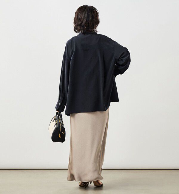 NOLLEY'S sophi「ウォッシャブルトリアセドレープシャツ」|シャツ・ブラウス|