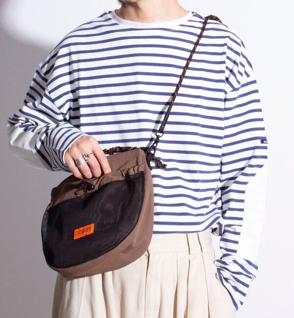 GLOSTER「【UNIVERSAL OVERALL】フロントメッシュ ザイルショルダーバッグ」|ショルダー・メッセンジャー|