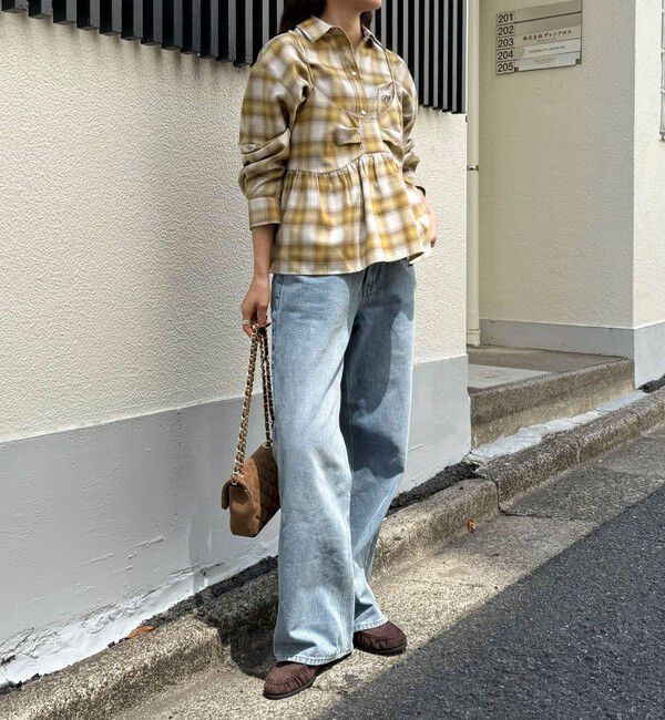 fredy emue「オンブレーチェックシャツブルゾン」|シャツ・ブラウス|