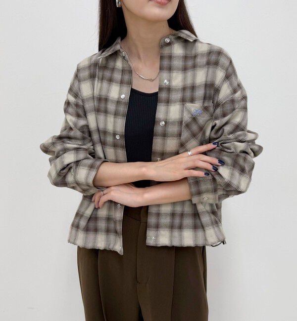 fredy emue「オンブレーチェックシャツブルゾン」|シャツ・ブラウス|