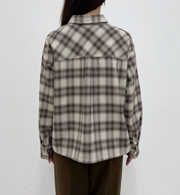 fredy emue「オンブレーチェックシャツブルゾン」|シャツ・ブラウス|