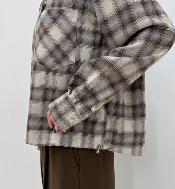 fredy emue「オンブレーチェックシャツブルゾン」|シャツ・ブラウス|