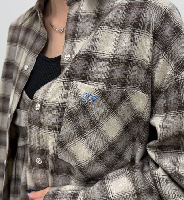fredy emue「オンブレーチェックシャツブルゾン」|シャツ・ブラウス|