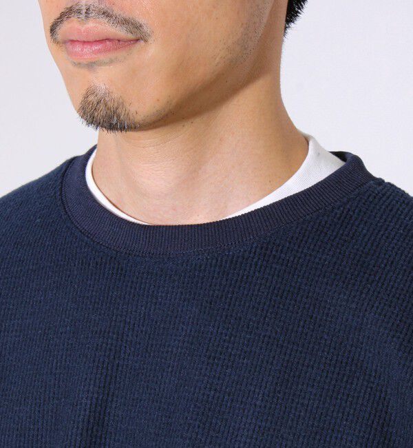 GLOSTER「【レイヤードに最適】起毛ワッフル 裾ドロストロンT」|Tシャツ・カットソー|