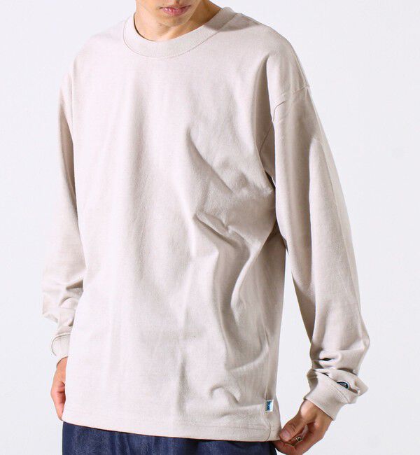 GLOSTER「【6色展開/UNISEX/ベーシック】【DISCUS】USA綿ブレンド ヘビーウエイトロンT」|Tシャツ・カットソー|グレーベージュ