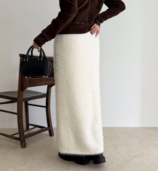 fredy emue「シャギーニットスカート」|タイト|