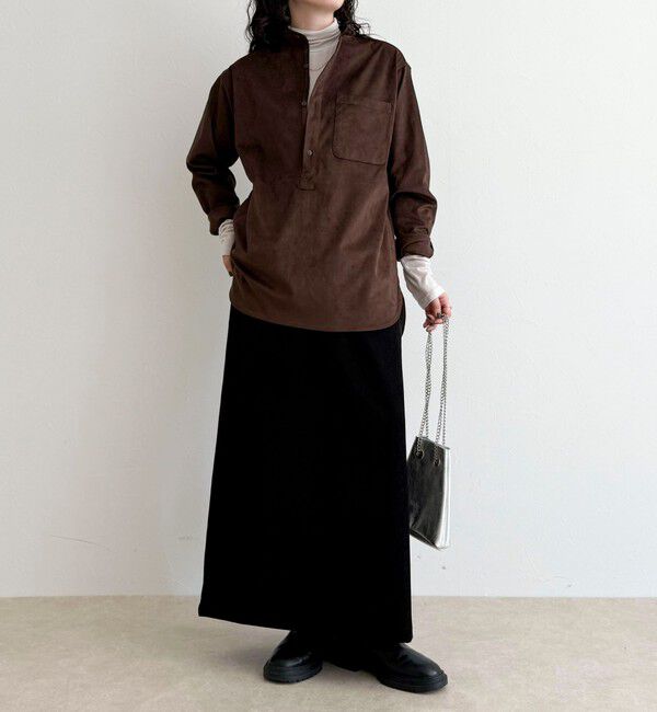 fredy emue「【LANCER CLOTHING CORPORATION】STANDCOLLAR SHIRTS SUEDE」|シャツ・ブラウス|