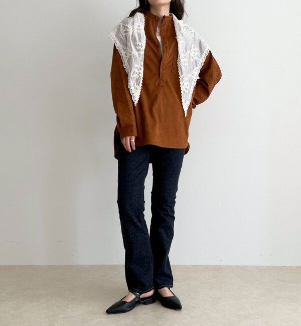 fredy emue「【LANCER CLOTHING CORPORATION】STANDCOLLAR SHIRTS SUEDE」|シャツ・ブラウス|