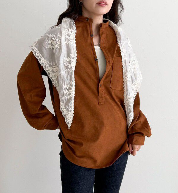 fredy emue「【LANCER CLOTHING CORPORATION】STANDCOLLAR SHIRTS SUEDE」|シャツ・ブラウス|