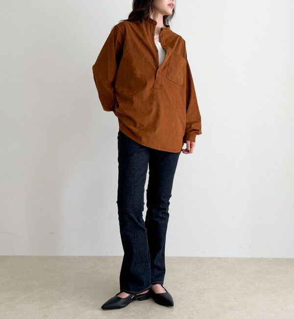 fredy emue「【LANCER CLOTHING CORPORATION】STANDCOLLAR SHIRTS SUEDE」|シャツ・ブラウス|