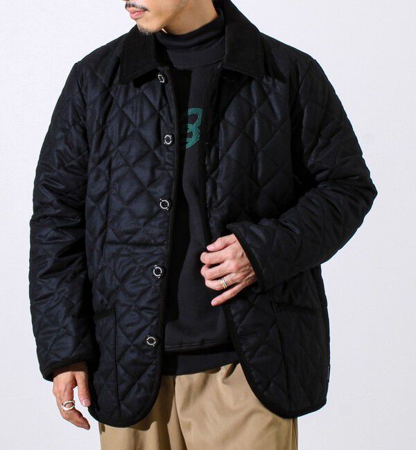 GLOSTER「【Traditional Weatherwear】WAVERLY/ウェーバリー ウールサキソニー」|ブルゾン・スタジャン|ブラック