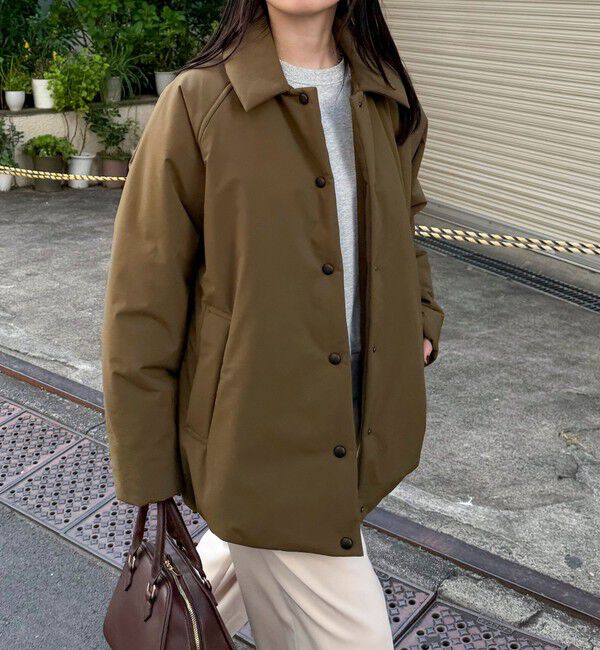 fredy emue「【軽くて暖かい◎】Sorona PADDING COAT」|ダッフルコート|カーキ