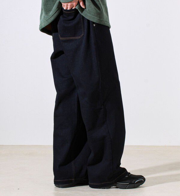 GLOSTER「【シーズンレス/ストレスフリーな穿き心地】ワイドストレッチデニムパンツ」|デニム|