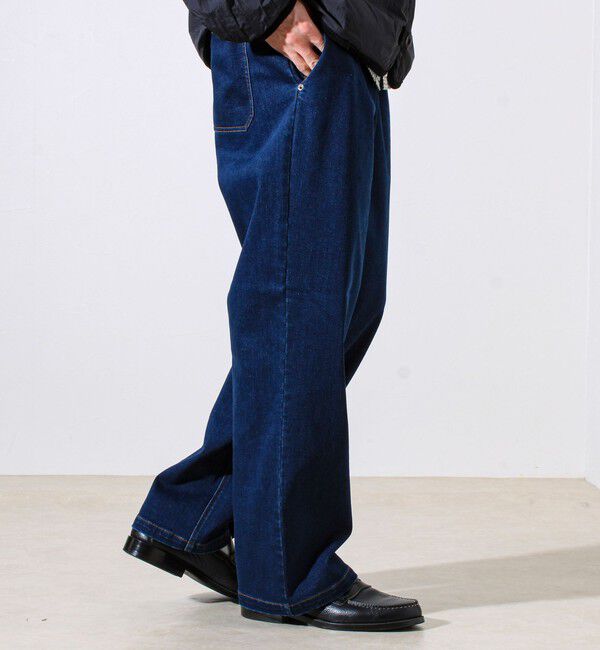 GLOSTER「【シーズンレス/ストレスフリーな穿き心地】ワイドストレッチデニムパンツ」|デニム|