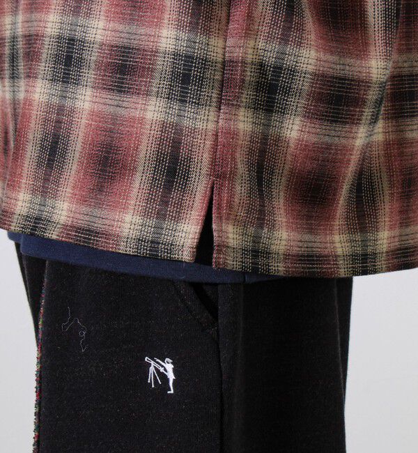 GLOSTER「【主役の1枚】TRオンブレチェック ブランケットステッチシャツ」|シャツ・ブラウス|