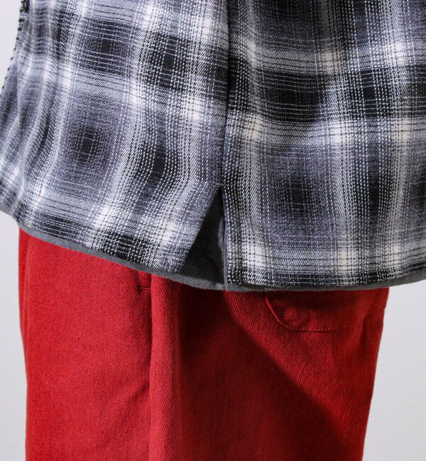 GLOSTER「【主役の1枚】TRオンブレチェック ブランケットステッチシャツ」|シャツ・ブラウス|