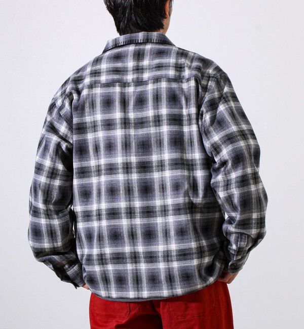 GLOSTER「【主役の1枚】TRオンブレチェック ブランケットステッチシャツ」|シャツ・ブラウス|
