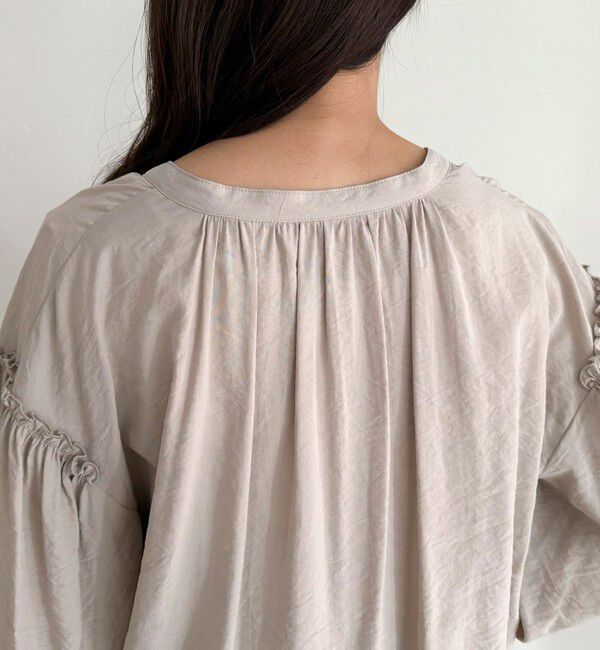 fredy emue「ボウタイギャザーブラウス」|シャツ・ブラウス|