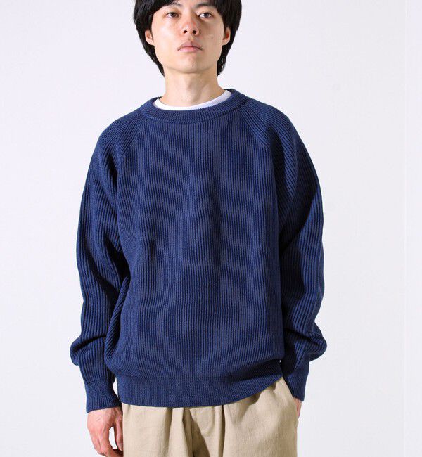 GLOSTER「【Vincent et Mireille】Rib CLASSIC CREWNECK」|ニット・セーター|