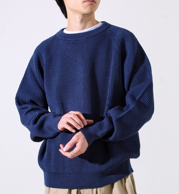 GLOSTER「【Vincent et Mireille】Rib CLASSIC CREWNECK」|ニット・セーター|