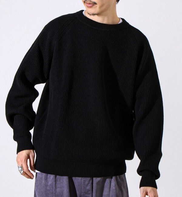 GLOSTER「【Vincent et Mireille】Rib CLASSIC CREWNECK」|ニット・セーター|