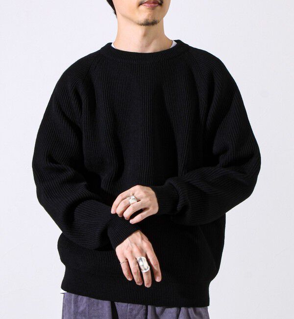 GLOSTER「【Vincent et Mireille】Rib CLASSIC CREWNECK」|ニット・セーター|