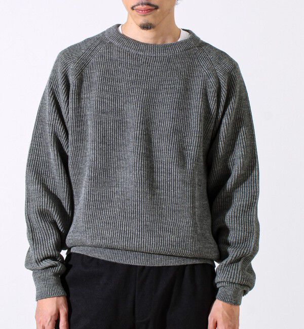 GLOSTER「【Vincent et Mireille】Rib CLASSIC CREWNECK」|ニット・セーター|