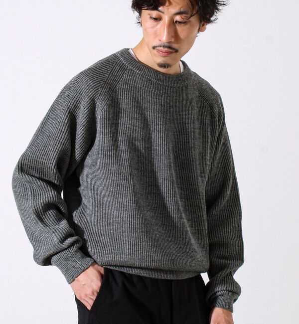 GLOSTER「【Vincent et Mireille】Rib CLASSIC CREWNECK」|ニット・セーター|