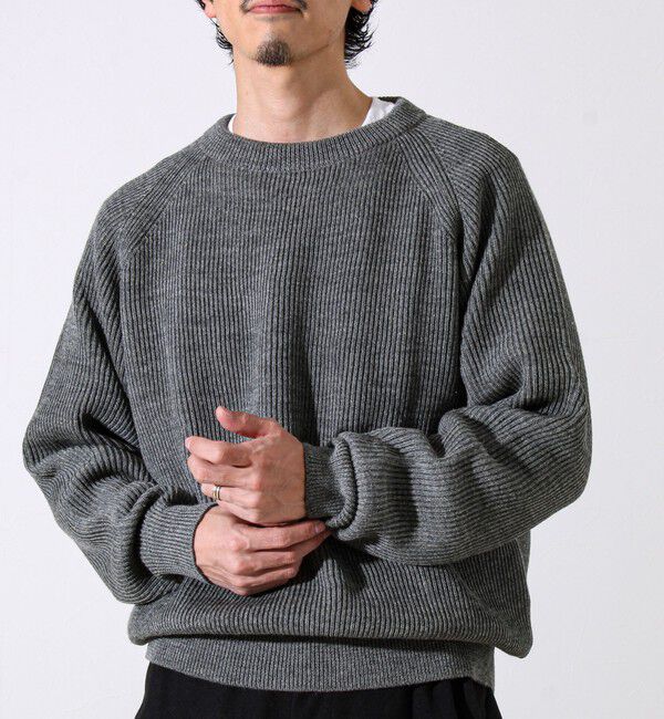 GLOSTER「【Vincent et Mireille】Rib CLASSIC CREWNECK」|ニット・セーター|