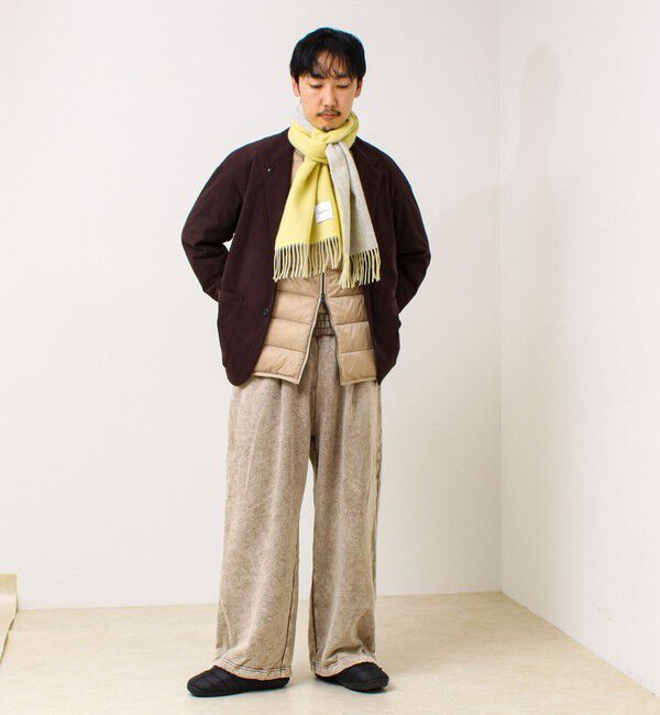 GLOSTER「【カシミヤブレンド】ウールリバーシブルソリッドマフラー」|マフラー|