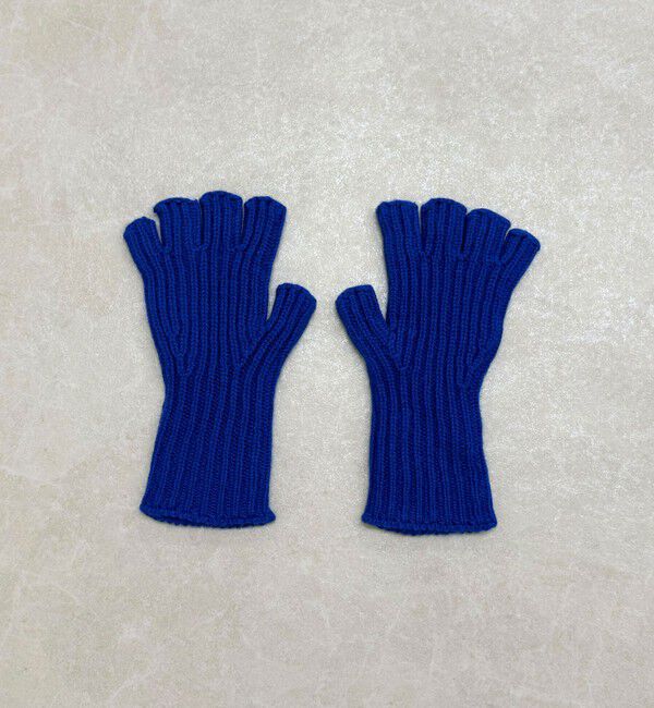 fredy emue「【William Brunton】カシミヤリブフィンガーレスグローブ」|手袋|