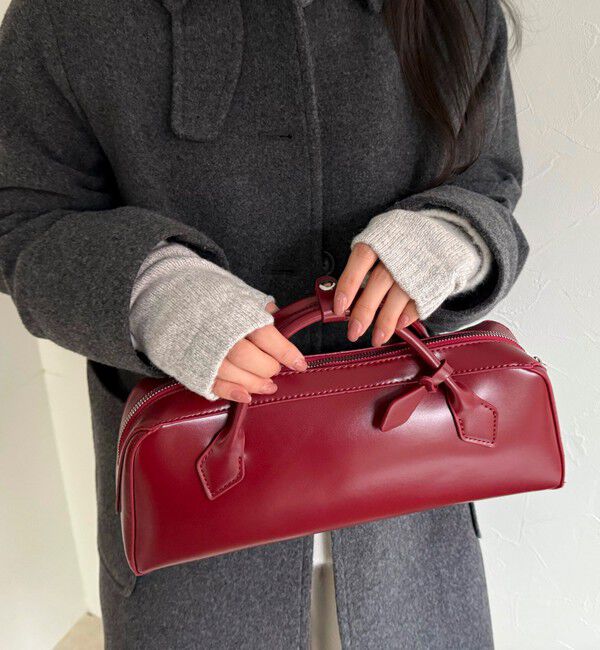 fredy emue「【COSY/コージー】ウールフィンガーレスグローブ」|手袋|ライトグレー