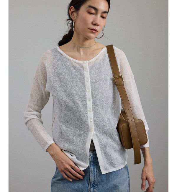 SALON adam et rope'「シアークレープ2WAYカーディガン」|カーディガン|オフサブ